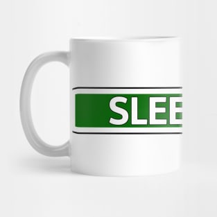 Sleepy Street Street Sign Mug